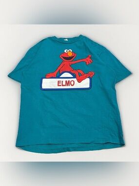 Vintage Elmo T-Shirt One Size Large Sesame Street Tag 90s Jim Henson Puppet Tee